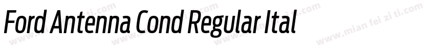 Ford Antenna Cond Regular Italic字体转换